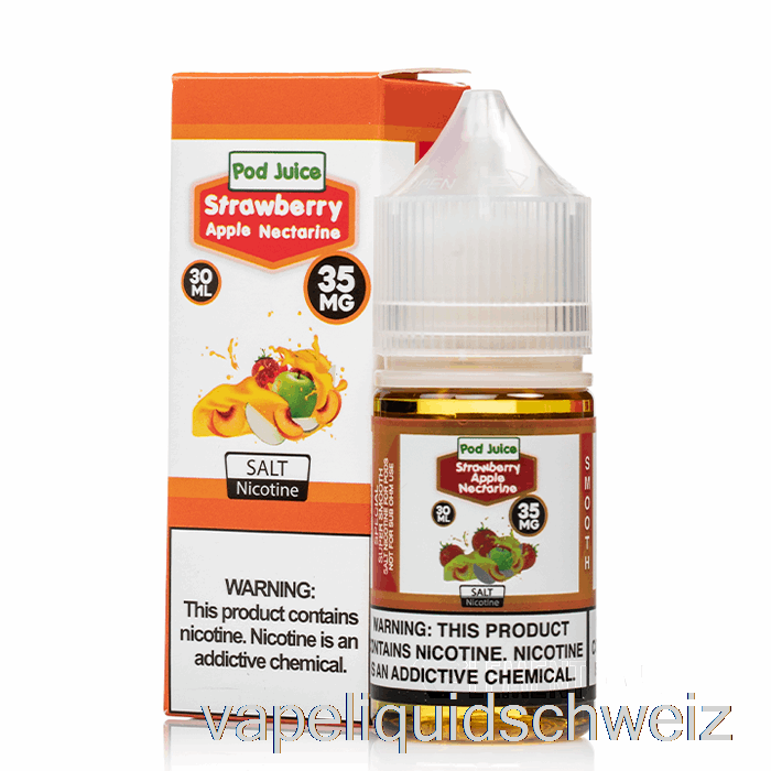 Erdbeer-Apfel-Nektarine - Schotensaft - 30 Ml 55 Mg Vape Liquid E-Liquid Schweiz